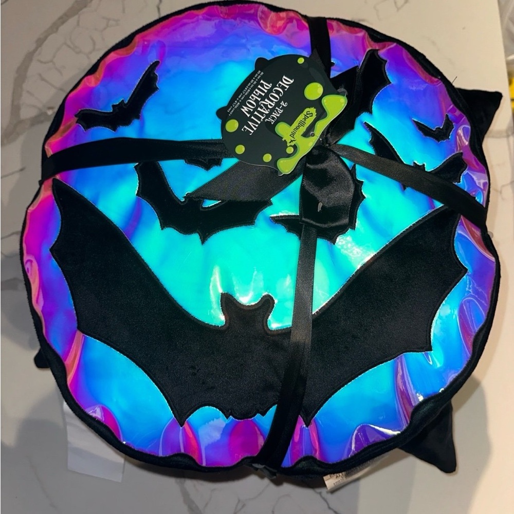 Iridescent Bat Pillows
